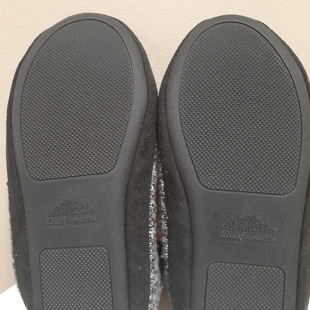 NWT Dearfoam women slippers size 7- 8 - Picture 4 of 8